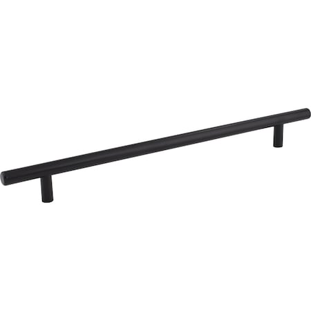 Elements 256 mm Center-to-Center Hollow Matte Black Stainless Steel Naples Cabinet Bar Pull 334SSMB